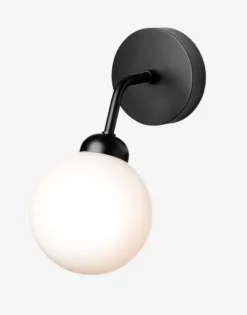 Apiales wall, satin black/opal