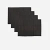 Bordbrikker – Bambus 4pk Sort