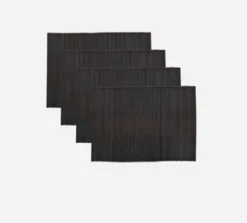 Bordbrikker – Bambus 4pk Sort