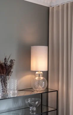 Bordlampe – Lily, clear swirl