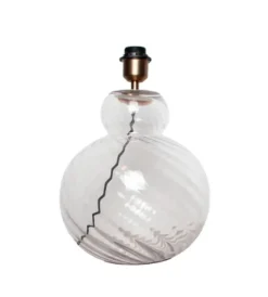 Bordlampe – Lily, clear swirl