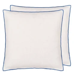 Brera Lino – alabast og kobolt linpute