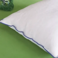 Brera Lino – alabast og kobolt linpute