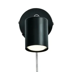 Explore Liten Vegglampe Sort