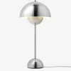 Flowerpot bordlampe VP3,  polert stål