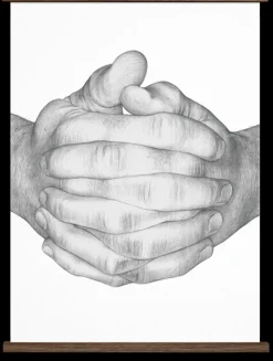 Folded Hands – Sort/Hvit