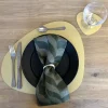 Gift set – 4 stk table mat + 4 stk glass mat gold