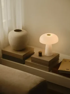 Glossy Mini Hvit -Bordlampe