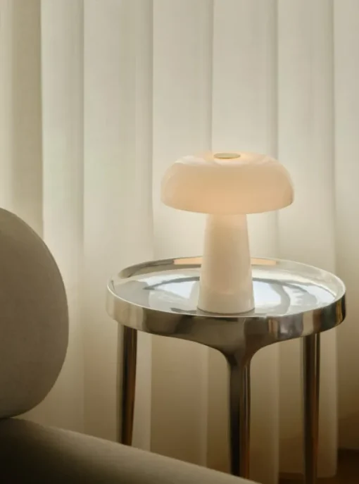 Glossy Mini Hvit -Bordlampe