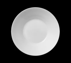 Hvit Riflet – Dyp tallerken Ø24cm