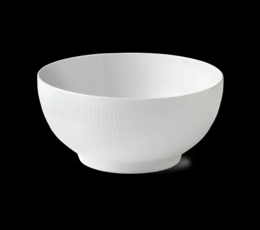 Hvit Riflet – Skål 310 cl