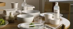 Hvit Riflet – Skål 310 cl