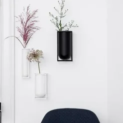 Kubus veggfester  – sort 2 pk