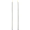 LED Kronelys 2pk – Hvit 35cm