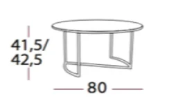 Ljå Coffee Table – Steel Ø80