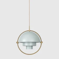 Multi-Lite Pendel – Sea grey Brass base