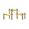 Nagel Candle Holder – Brass 3pk