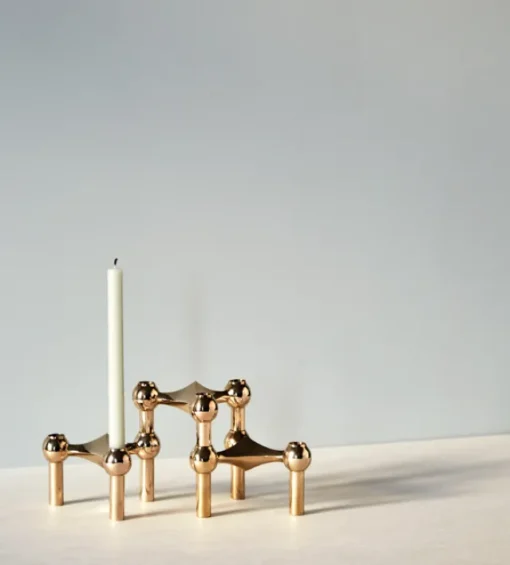 Nagel Candle Holder – Brass 3pk