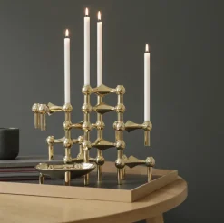 Nagel Candle Holder – Brass