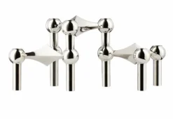 Nagel Candle Holder – Chrome 3pk
