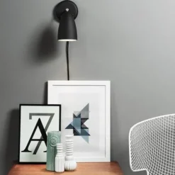 Nexus vegglampe – Sort