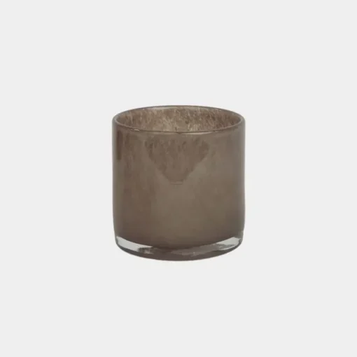 Nilla telysholder -Grå-brun, 8cm
