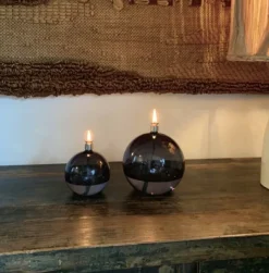 Oljelampe Rund -Smoke