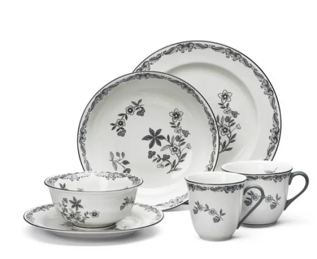 Ostindia Tallerken dyp Ø22- sort