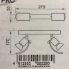 PRO Dobbel vegg/taklampe – Krom
