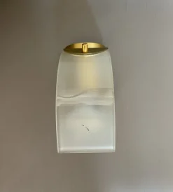 PRO Vegglampe Lang arm -Matt messing