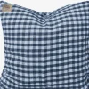 Putetrekk i Lin 50×50 – Square Denim Blue