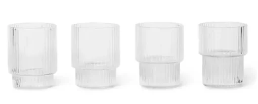Ripple glass small – 4pk