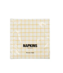 Servietter 40pk gule ruter