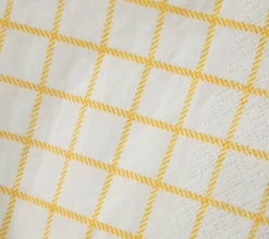 Servietter 40pk gule ruter