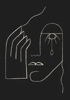 Single Tear 50 x 70 cm