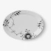 Sort Mega – Oval Tallerken 28 cm