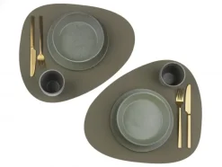 Table mat curve L Army Green