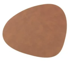 Table mat curve L Brown