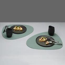 Table mat curve L Pastel Green