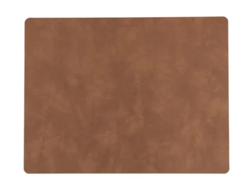 Table mat square L Brown