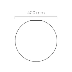 Taklampe Arkiv 4014 -Røkgrå Ø400