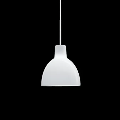 Toldbod 220 Pendel – Hvitt opalt glass