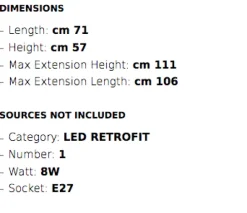 Tolomeo Mini vegglampe – lang arm