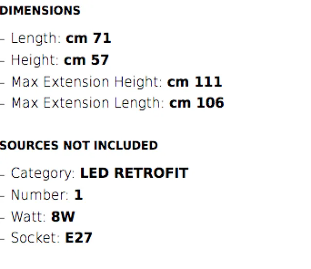 Tolomeo Mini vegglampe – lang arm