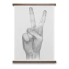 V Hand 50 x 70 cm