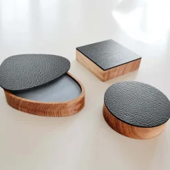 Wood Box Circle – Smoked Oak